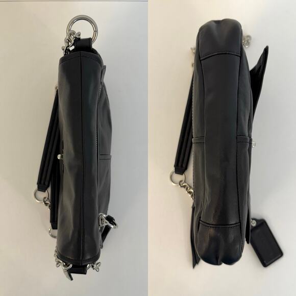 Coach Chelsea Convertible Crossbody Shoulder Bag Turnlock Flap Black F17825 - Picture 8 of 16